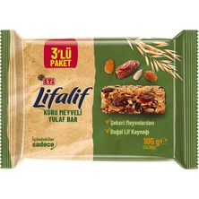 Eti Lifalif Kuru Meyveli Bar 3'lü 105 G - 8 Adet