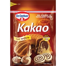 Dr. Oetker Kakao 100 G - Kek, Pasta ve Tatlılar Için 3'li Ekonomik Paket - 3 Adet