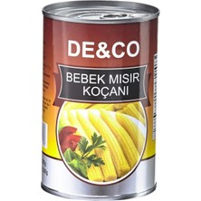 De&co Mısırı Koçanı 425G - Garnitür ve Sote Yemekler Için Bebek Mısır 5'li Avantaj Paketi - 5 Adet