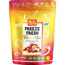 Pol's Freeze Fresh 20 G Fruit Mix - Çıtır Çıtır Doğal Meyve Atıştırmalığı 5'li Avantaj Paketi - 5 Adet