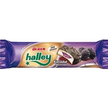 Ülker Halley 7'33 Karadut 236G Bisküvi - Yumuşak Marshmallowlu