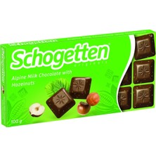 Schogetten Fındıklı Çikolata 100 G - Lezzetli Atıştırmalık 3'li Ekonomik Paket - 3 Adet
