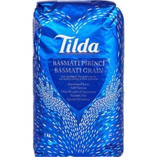 Tilda Basmati Pirinç 1 kg - Doğal Kepekli, Düşük Glisemik Indeksli 6'li Avantaj Paketi - 6 Adet