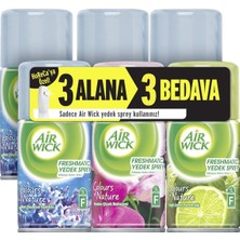 Air Wick Airwick Automatic Sprey Oda Kokusu 6'lı 250 ml - 60 Gün Kalıcı Ferahlık 2'li Ekonomik Paket - 2 Adet