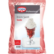 Dr. Oetker Toz Kremşanti 1kg - Pratik ve Lezzetli Tatlı Kreması 4'li Avantaj Paketi - 4 Adet