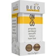 BEE'O Beeo On The Go Propolis 7g 7'li - Zerdeçal Zencefil Tarçın Ham Bal Karışımı
