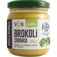 Veg&bones Bebek Çorbası 190G Brokoli - Ek Gıda 3'li Ekonomik Paket - 3 Adet