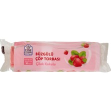 Fine Dreaming Büzgülü Çöp Torbası 10 Adet Büyük Çilek Kokulu 5'li Avantaj Paketi - 5 Adet