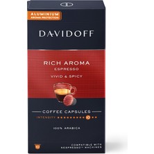 Davidoff Rich Aroma Espresso Kapsül Kahve 10'lu 55 G - 2 Adet