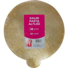 Bensüs Kalın Gold Turta Altlığı 18CM - Şık ve Dayanıklı Kullan At Altlık 2'li Ekonomik Paket - 2 Adet