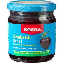 Koska Diyabetik Vişne Reçeli 240G Doğal Tatlandırıcılı %45 Meyve 8'li Avantaj Paketi - 8 Adet