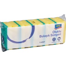 Aro Oluklu Bulaşık Süngeri 5'li - Yoğun Kullanım Için 6'li Avantaj Paketi - 6 Adet