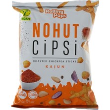 Rolling Pops Kajun Çeşnili Nohut Cipsi 56 G - Vegan, Yüksek Lif ve Protein 4'li Avantaj Paketi - 4 Adet