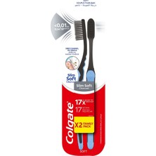 Colgate Mikro Ince Diş Fırçası 1+1 Black - Hassas Temizlik
