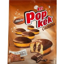 Eti Popkek Mini 180 G Kakao - Yumuşak Kek ve Kakao Kreması 8'li Avantaj Paketi - 8 Adet
