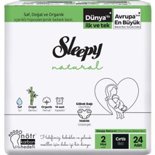 Sleepy Natural Bebek Bezi Mini 24LÜ 3'li Ekonomik Paket - 3 Adet