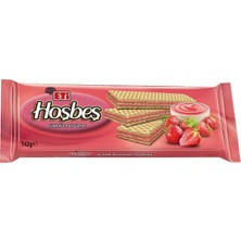 Eti Hoşbeş Gofret 142G Çilek - Incecik Çıtır Gofret Yaprakları ve Kreması 3'li Ekonomik Paket - 3 Adet