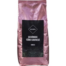 Rioba Rıoba Çekirdek Türk Kahvesi 1 kg | %100 Arabica Orta Kavrulmuş 2'li Ekonomik Paket - 2 Adet
