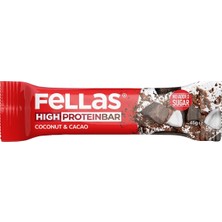 Fellas Protein Bar 45G Hindistan Ceviz & Kakao Yüksek Protein Atıştırmalık 5'li Avantaj Paketi - 5 Adet