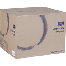 Aro Dispenser Peçete 250'LI x 18 Paket Tek Katlı 23,5X17 cm 2'li Ekonomik Paket - 2 Adet