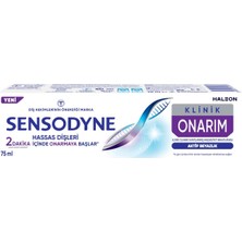 Sensodyne Klinik Onarım Diş Macunu 75 ml Aktif Beyazlık Hassas Dişler Için 6'li Avantaj Paketi - 6 Adet
