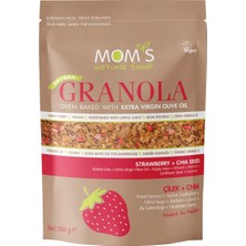Mom's Natural Foods Mom's Natural Granola 280 G Çilek & Chia Kahvaltılık Gevrek 3'li Ekonomik Paket - 3 Adet