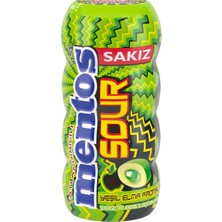 Mentos Ekşi Elma Aromalı Draje Sakız 30 G Şekersiz Tatlandırıcılı 4'li Avantaj Paketi - 4 Adet