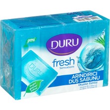 Duru Fresh Duş Sabunu 4X150G Okyanus Esintisi - Taze ve Ferah Temizlik 2'li Ekonomik Paket - 2 Adet