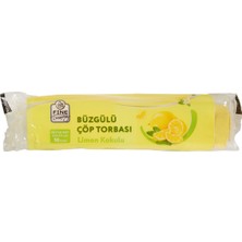 Fine Dreaming Büzgülü Çöp Torbası 10 Adet Büyük Boy Limon Kokulu