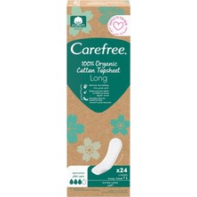 Carefree Organıc Uzun Günlük Ped 24'lü - 4 Adet