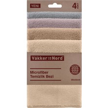 Vakker Nord Microfiber Temizlik Bezi 4'lü - 7 Adet