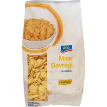 Aro Mısır Gevreği 500 G Ballı - Kahvaltılık Gevrek 2'li Ekonomik Paket - 2 Adet