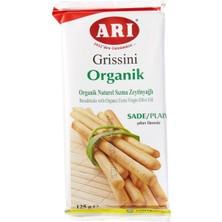 Arı Organik Sade Grissini 125G | Sağlıklı Atıştırmalık Kraker 5'li Avantaj Paketi - 5 Adet