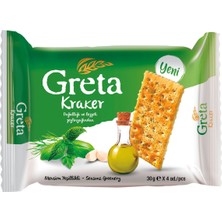 Şölen Greta Kraker 4X30G Mevsim Yeşillikleri - Çıtır Atıştırmalık 6'li Avantaj Paketi - 6 Adet