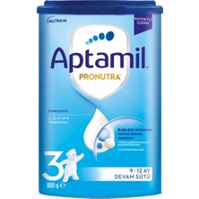 Aptamil Pronutra Devam Sütü No:3 800 G - Prebiyotik Zengini Formül 2'li Ekonomik Paket - 2 Adet