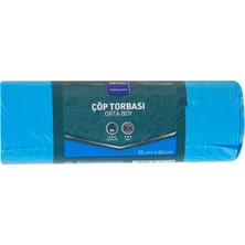 Metro Professıonal Çöp Torbası 20 Adet 55X60 cm Mavi 9.2 Mikron 8'li Avantaj Paketi - 8 Adet