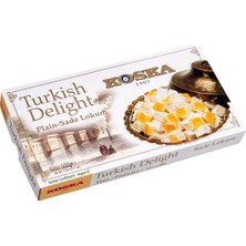 Koska Lokum 500G Sade - Geleneksel Türk Lezzeti 3'li Ekonomik Paket - 3 Adet