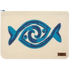 Chirpy Marine Clutch Ekru 29.5 x 21 cm - 3 Adet