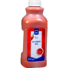Metro Chef Acı Sos 2,2 kg - Büyük Boy Profesyonel Acı Sos 3'li Ekonomik Paket - 3 Adet