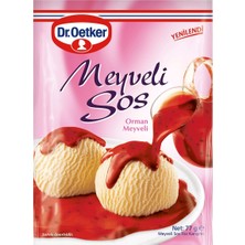 Dr. Oetker Tatlı Meyveli Sos 77 G - Ahududu ve Çilek Aromalı Pratik Sos 4'li Avantaj Paketi - 4 Adet