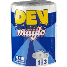 Maylo Dev Kağıt Havlu 1 Ad - 300 Yaprak 2 Katlı Çevre Dostu Havlu Kağıt 6'li Avantaj Paketi - 6 Adet