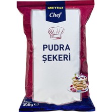 Metro Chef Pudra Şekeri 500 G - Topaklanmaz, Nişastasız 5'li Avantaj Paketi - 5 Adet