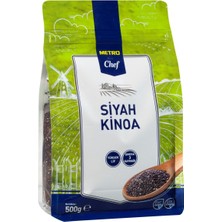 Metro Chef Siyah Kinoa 500 G - Yüksek Lifli, Glutensiz, Vegan 6'li Avantaj Paketi - 6 Adet