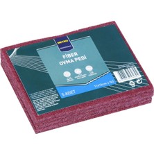 Metro Professıonal Fiber Ovma Pedi 5 Li Bordo - Inatçı Kirler Için Profesyonel T 8'li Avantaj Paketi - 8 Adet