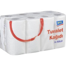 Aro 2 Katlı 16'lı Tuvalet Kağıdı - Eriyen Yaprak 2'li Ekonomik Paket - 2 Adet
