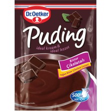 Dr. Oetker Bitter Çikolatalı Puding 111G - Yoğun Lezzet, Ideal Kıvam 4'li Avantaj Paketi - 4 Adet