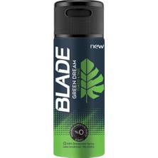 Blade Green Dream Deodorant 150 ml - 48 Saat Koruma, Pudrasız 3'li Ekonomik Paket - 3 Adet