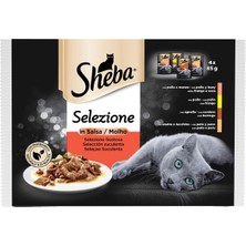 Sheba Etli Çeşitler 4'lü Paket 4X85 G - 4 Adet