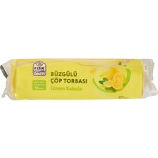 Fine Dreaming Büzgülü Çöp Torbası 15 Adet Orta Boy Limon Kokulu 8'li Avantaj Paketi - 8 Adet