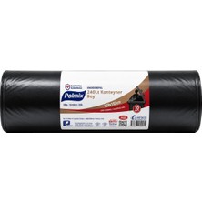 Polmix 800 gr Konteyner Çöp Poşeti 120*150 Siyah 2'li Ekonomik Paket - 2 Adet